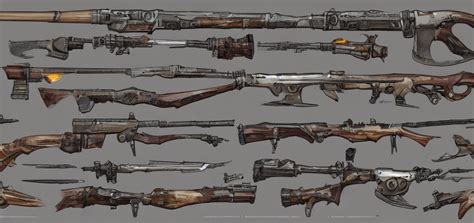 fallout 4 paintings|fallout 4 weapon concept art.